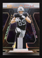 Brock Bowers 2025 Panini Black Starlight Materials Gold #3 #10/10 at PristineAuction.com