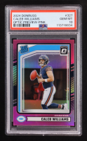 Caleb Williams 2024 Donruss Optic Rated Rookies Preview Pink #327 RC (PSA 10) at PristineAuction.com