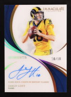 Jared Goff 2019 Immaculate Collection Immaculate Moments Autographs #2 #10/10 at PristineAuction.com
