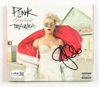 P!nk Signed "Beautiful Trauma" CD Album Cover (JSA) at PristineAuction.com