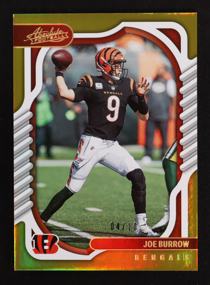 Joe Burrow 2022 Absolute Spectrum Gold #44 #4/10 at PristineAuction.com Joe Burrow 2022 Absolute Spectrum Gold #44 #4/10 at PristineAuction.com