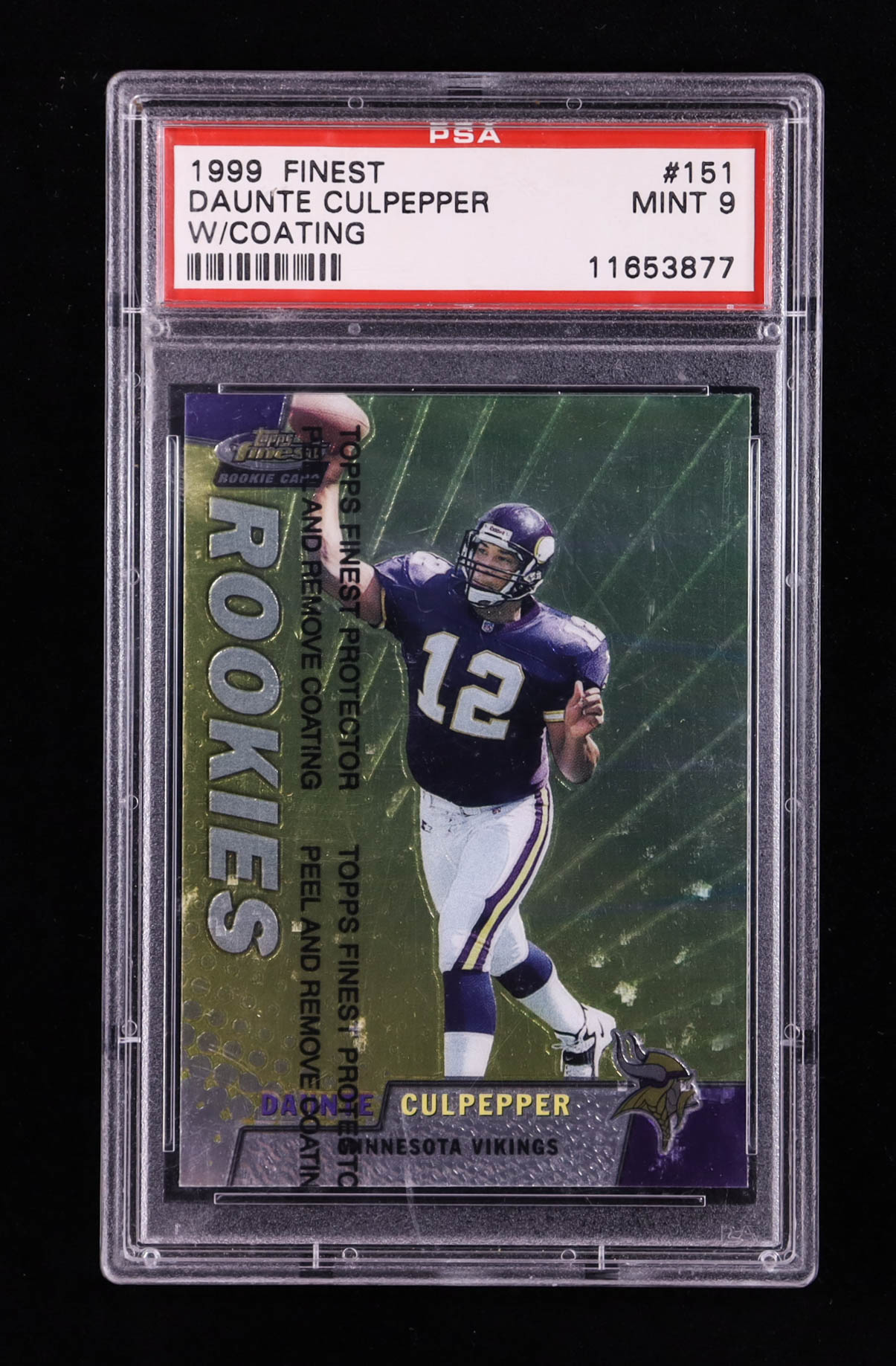 Daunte Culpepper 1999 Finest #151 RC (PSA 9) at PristineAuction.com Daunte Culpepper 1999 Finest #151 RC (PSA 9) at PristineAuction.com