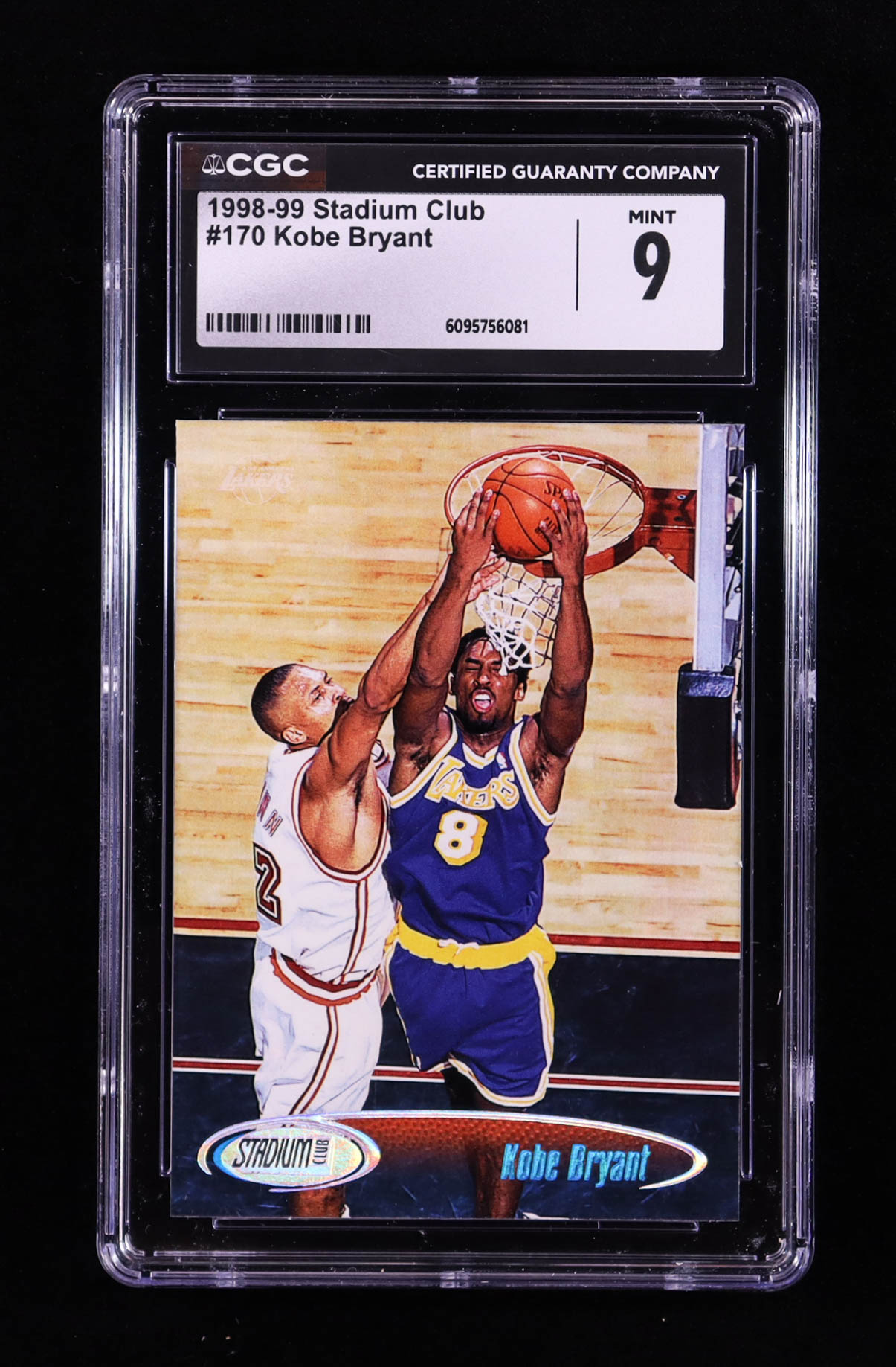 Kobe Bryant 1998-99 Stadium Club #170 (CGC 9) at PristineAuction.com Kobe Bryant 1998-99 Stadium Club #170 (CGC 9) at PristineAuction.com