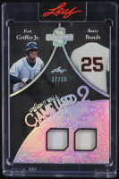 Ken Griffey Jr. / Barry Bonds 2025 Leaf Spectacular When It Was Game Used Dual Jersey Silver #WU2-7 #17/20 at PristineAuction.com