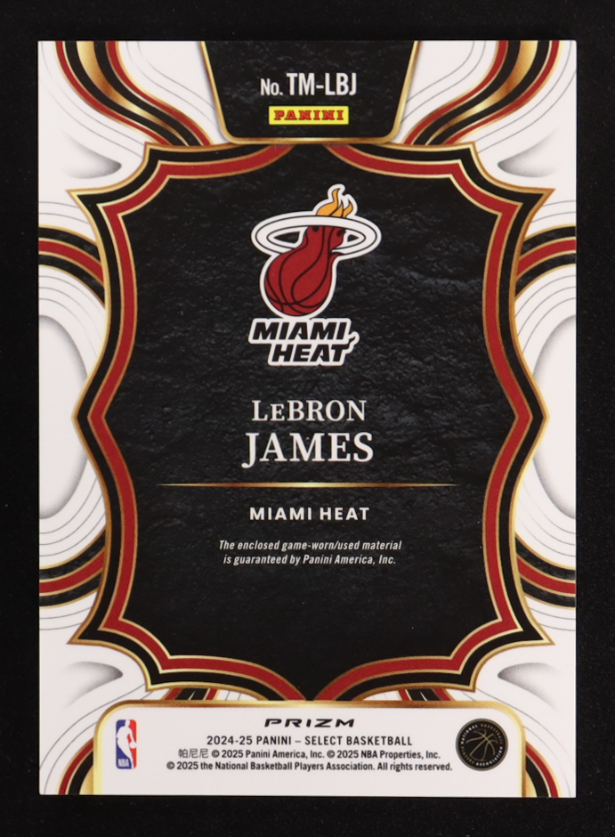 LeBron James 2024-25 Select Throwback Memorabilia #24 at PristineAuction.com LeBron James 2024-25 Select Throwback Memorabilia #24 at PristineAuction.com