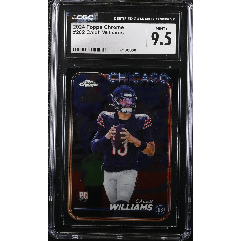 Caleb Williams 2024 Topps Chrome #202 RC (CGC 9.5) at PristineAuction.com