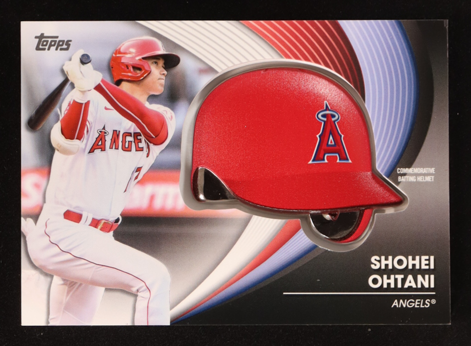 Shohei Ohtani 2022 Topps Commemorative Batting Helmet Relics #BHSO at PristineAuction.com Shohei Ohtani 2022 Topps Commemorative Batting Helmet Relics #BHSO at PristineAuction.com