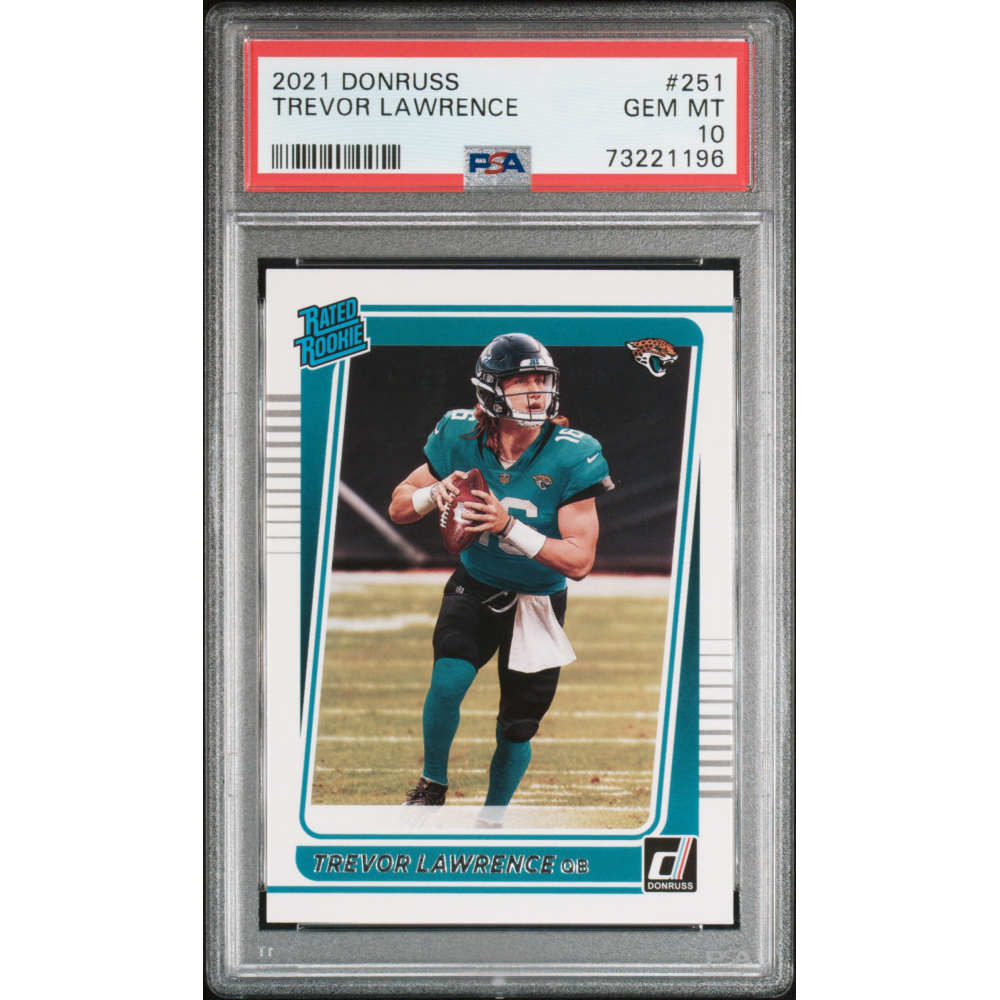 Trevor Lawrence 2021 Donruss #251 RR RC (PSA 10) at PristineAuction.com