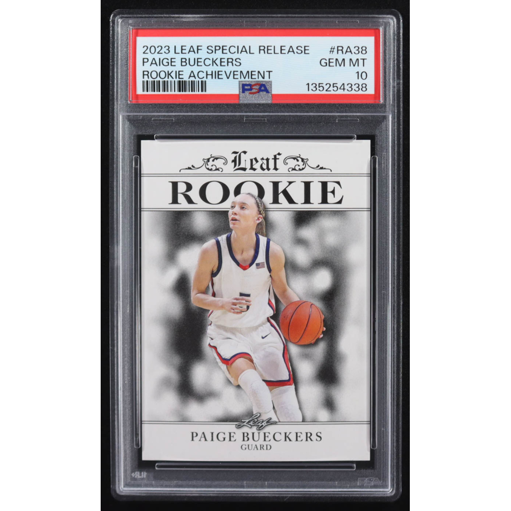 Paige Bueckers 2023 Leaf Special Release Rookie Achievement #RA38 RC (PSA 10) at PristineAuction.com