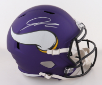 Jordan Addison Signed Vikings Full-Size Speed Helmet (JSA) at PristineAuction.com