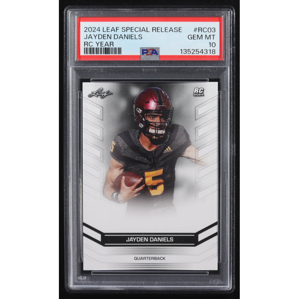 Jayden Daniels 2024 Leaf Special Release RC2024 #RC03 RC (PSA 10) at PristineAuction.com