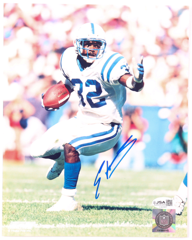 Edgerrin James Signed Colts 8x10 Photo (JSA) at PristineAuction.com Edgerrin James Signed Colts 8x10 Photo (JSA) at PristineAuction.com