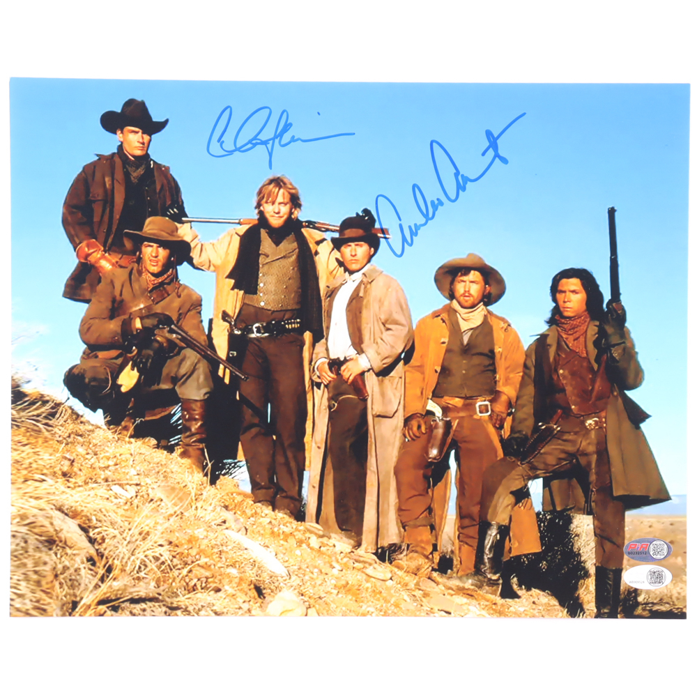 Charlie Sheen & Emilio Estevez Signed "Young Guns" 11x14 Photo (JSA) at PristineAuction.com