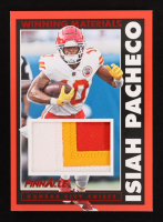 Isiah Pacheco 2024 Panini Encore Winning Materials Red #13 #4/75 at PristineAuction.com