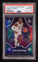LeBron James 2019-20 Panini Chronicles Purple #522 #17/49 Crusade (PSA 10) at PristineAuction.com