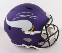 Jordan Addison Signed Vikings Full-Size Speed Helmet (JSA) at PristineAuction.com