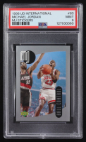 Michael Jordan 1998 Upper Deck International MJ Stickers Ball Control #83 (PSA 9) at PristineAuction.com