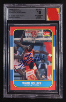 Tree Rollins Signed 1986-87 Fleer #94 with Game-Used Patch (BGS | Autographed Graded 10) at PristineAuction.com