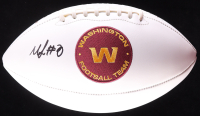 Mike Sainristil Signed Commanders Logo Football (Beckett) at PristineAuction.com