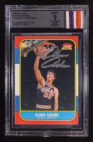 Alvan Adams Signed 1986-87 Fleer #2 with Game-Used Patch (BGS | Autographed Graded 9) at PristineAuction.com