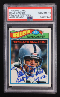 Dave Casper Signed 1977 Topps #380 RC Inscribed "Ghost to the Post HOF 02" (PSA) at PristineAuction.com