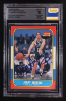 Jerry Sichting Signed 1986-87 Fleer #101 with Game-Used Patch (BGS | Autographed Graded 10) at PristineAuction.com
