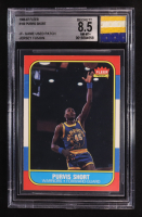 Purvis Short 1986-87 Fleer #100 with Game-Used Patch (BGS | Autographed Graded 8.5) at PristineAuction.com