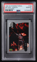 Michael Jordan 1998 Upper Deck International MJ Stickers Air #124 (PSA 10) at PristineAuction.com