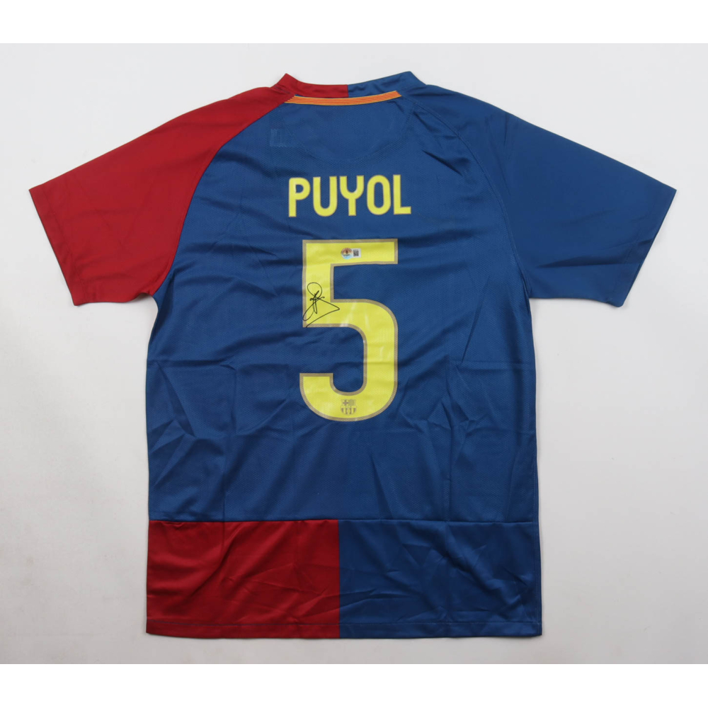 Carles Puyol Signed F. C. Barcelona Nike Authentic Jersey (Beckett