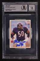 Mike Singletary Signed 1983 Topps Stickers #214 Inscribed "HOF 98" (BGS) at PristineAuction.com