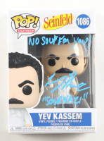 Larry Thomas Signed "Seinfeld" #1086 Yev Kassem Funko Pop! Vinyl Figure Inscribed "Soup Nazi" & "No Soup For You!" (TriStar) at PristineAuction.com