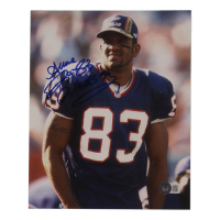 Andre Reed Signed Bills 8x10 Photo Inscribed "Bills 85-99" (Beckett) at PristineAuction.com