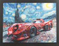 "Van Gog's Horsepower #1" 2026 19x26 Original Painting on Canvas by Tadas Zaicikas | TedyZet (Zaicikas) at PristineAuction.com