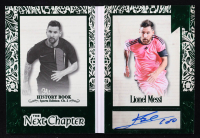 Lionel Messi 2025 Leaf History Book Sports Edition Chapter 2 The Next Chapter Green #NCLM1 #1/2 at PristineAuction.com