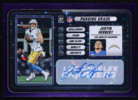 Justin Herbert 2025 Donruss Optic Passing Grade Autographs Purple Stars #10 #1/5 at PristineAuction.com