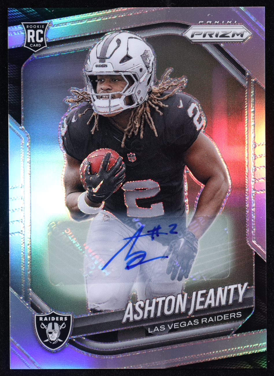 Ashton Jeanty 2025 Panini Prizm Autographs Prizms Silver #315 RC at PristineAuction.com Ashton Jeanty 2025 Panini Prizm Autographs Prizms Silver #315 RC at PristineAuction.com