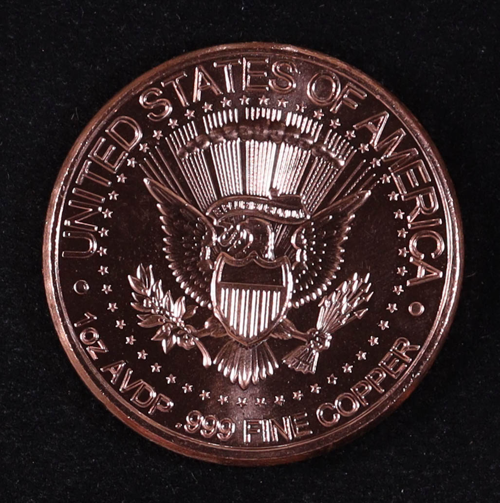 "Trump's Wall " Design 1 Oz. .999 Copper Bullion Round at PristineAuction.com "Trump's Wall " Design 1 Oz. .999 Copper Bullion Round at PristineAuction.com