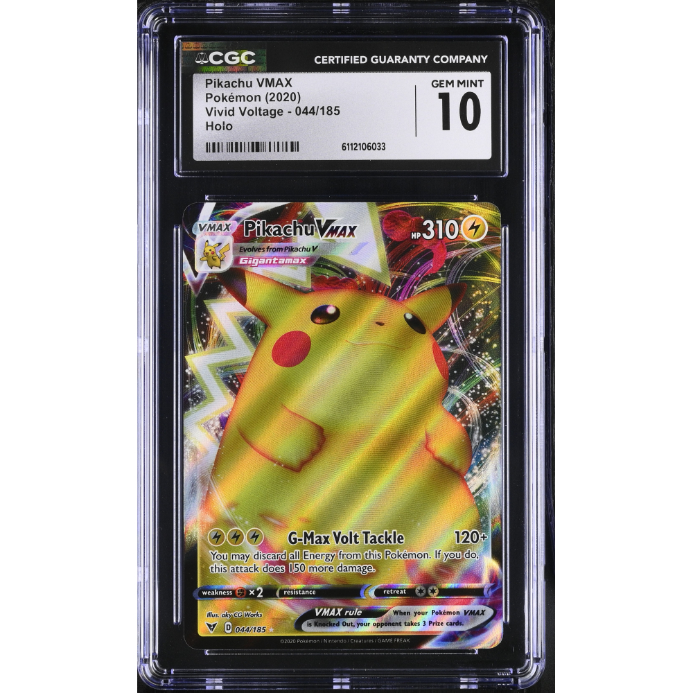 Pikachu VMAX 2020 Pokemon TCG Sword & Shield Vivid Voltage #044 UR Holo (CGC 10) at PristineAuction.com
