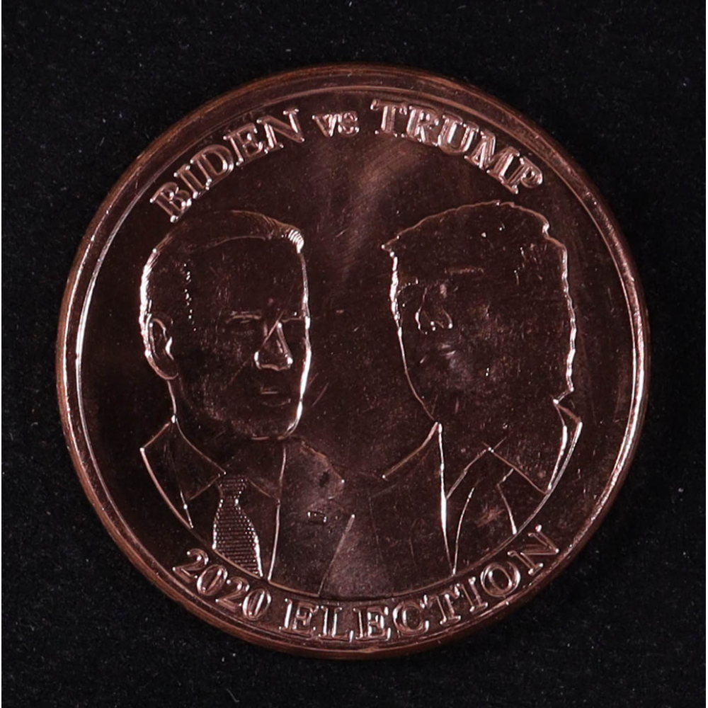 "2020 Election Biden vs Trump" Design 1 Oz. .999 Copper Bullion Round at PristineAuction.com
