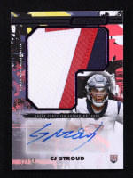 CJ Stroud 2023 Topps Composite Jumbo Patch Autographs Vertical Purple #CJPAVCS RC #32/75 at PristineAuction.com