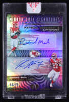 Kareem Hunt / Patrick Mahomes II 2018 Panini Illusions Mirror Dual Signatures #3 #08/10 at PristineAuction.com