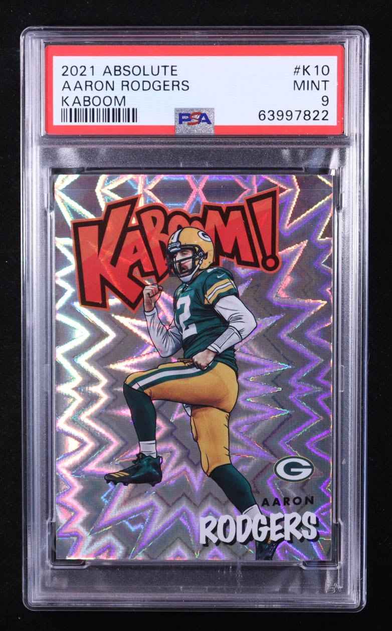 Aaron Rodgers 2021 Absolute Kaboom #10 (PSA 9) at PristineAuction.com Aaron Rodgers 2021 Absolute Kaboom #10 (PSA 9) at PristineAuction.com