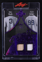 Babe Ruth / Aaron Judge 2025 Leaf Spectacular When It Was A Game Used 2 Spectrum Purple #WU2-1 #4/5 at PristineAuction.com