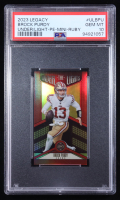 Brock Purdy 2023 Panini Legacy Under the Lights Premium Edition Ruby Mini #33 #43/50 (PSA 10) at PristineAuction.com