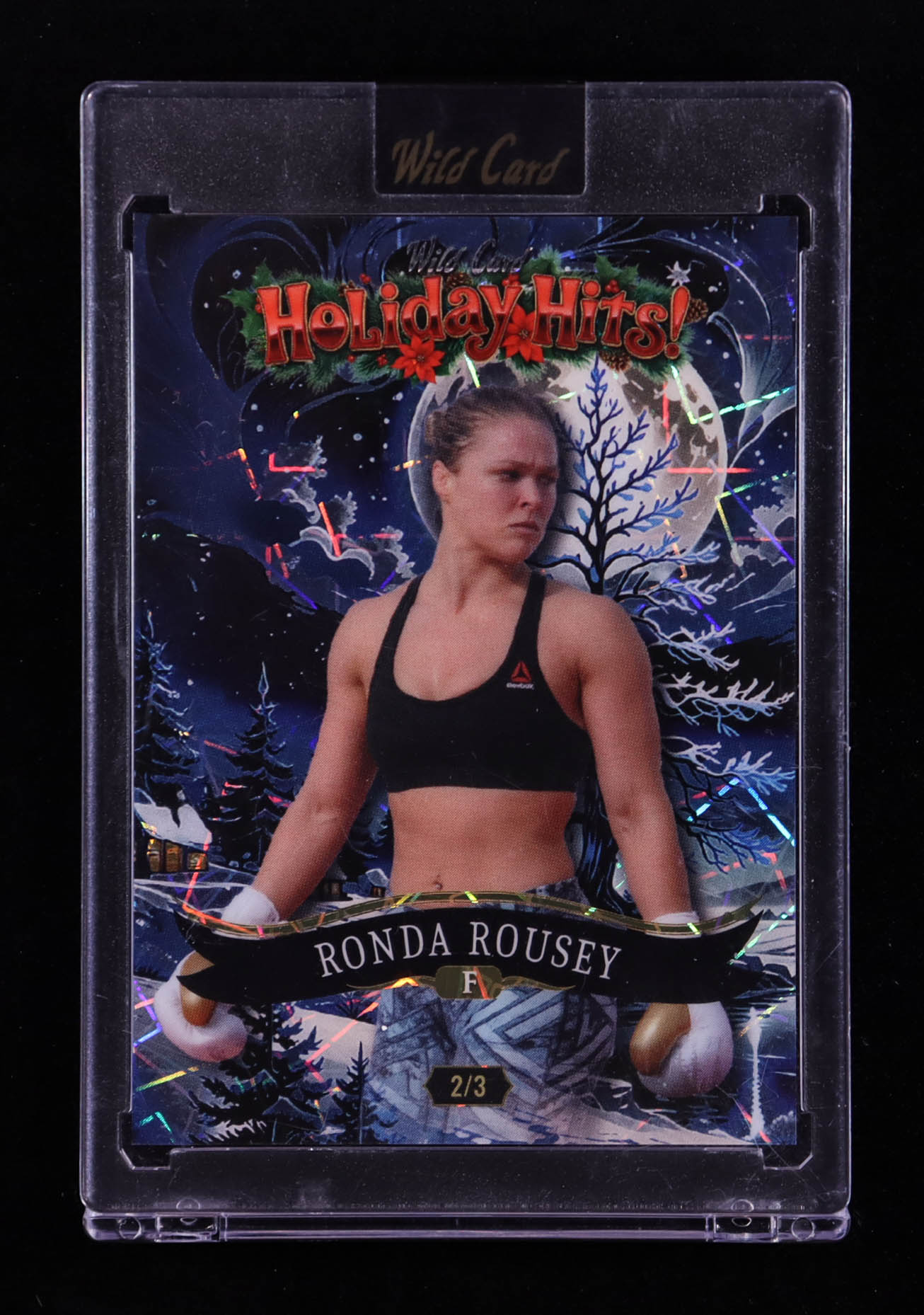 Ronda Rousey 2025 Wild Card Holiday Hits Lazer #RR #2/3 at PristineAuction.com Ronda Rousey 2025 Wild Card Holiday Hits Lazer #RR #2/3 at PristineAuction.com