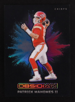 Patrick Mahomes II 2024 Panini Obsidian Black Color Blast #17 at PristineAuction.com