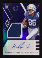 Michael Pittman Jr. 2020 Panini Phoenix Rookie Premiere Jersey Autographs Blue Prime #22 RC #26/30 at PristineAuction.com
