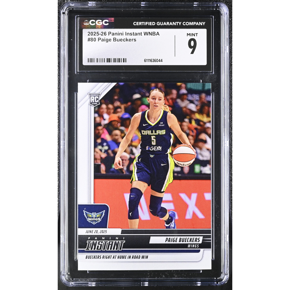 Paige Bueckers 2025-26 Panini Instant WNBA #80 RC (CGC 9) at PristineAuction.com