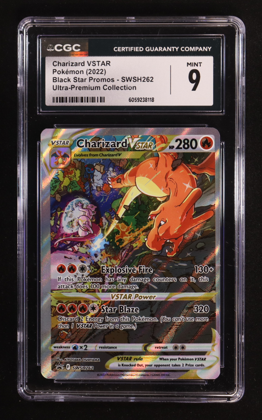 Charizard VSTAR 2022 Pokemon Sword & Shield Promos #262 Holo (CGC 9) at PristineAuction.com Charizard VSTAR 2022 Pokemon Sword & Shield Promos #262 Holo (CGC 9) at PristineAuction.com