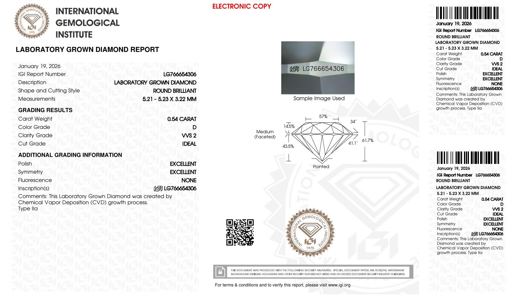 1.08 Carats Lab Grown Diamond Stud Earrings D-E, VVS2 | $2,600 Estimated Retail Value (UGL & IGI Certs) | Round Ideal Cut| Brand New at PristineAuction.com 1.08 Carats Lab Grown Diamond Stud Earrings D-E, VVS2 | $2,600 Estimated Retail Value (UGL & IGI Certs) | Round Ideal Cut| Brand New at PristineAuction.com